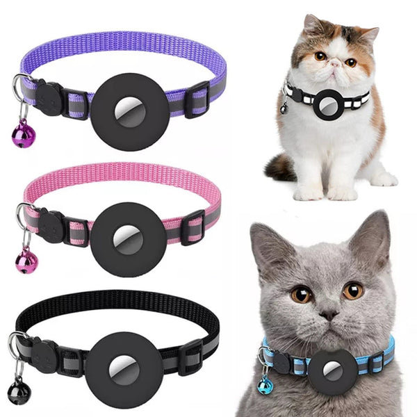 Reflektierender AirTag-Halsbandhalter für Hunde & Katzen
